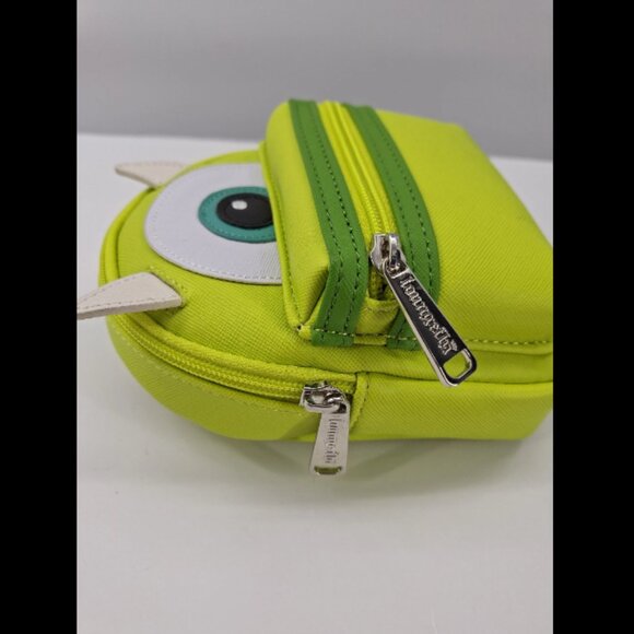 Disney Parks Monsters INC. Mike Wazowski Mini Loungefly Wristlet Backpack new - Picture 2 of 6